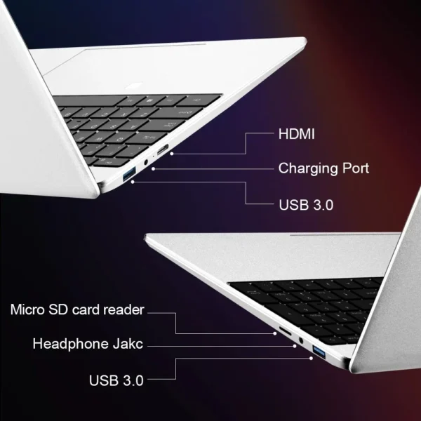 S083406f32bc74f13ac6f2a9854b462ccy.webp AKPAD KR159 N5095 15.6" Laptop, Up To 32GB RAM 2TB Windows 10/11 Pro, Black Backlit English Russian Keyboard Portable Notebook