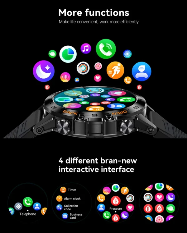 S0acfb5bebff543a2b9fcfb5324981bf9k.webp MEVADEN 1.39 inch Bluetooth Call Smart Watch Men Sports Fitness Tracker Watches IP67 Waterproof Smartwatch for Android IOS MD52