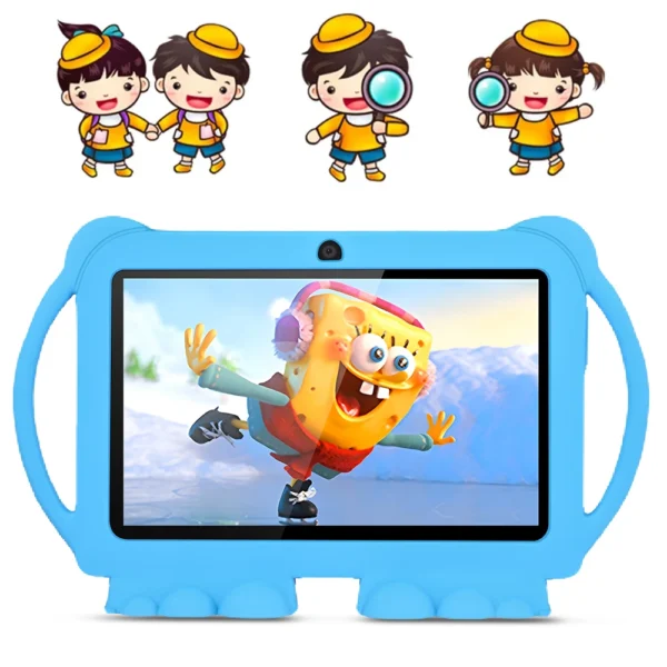 S0d02ddc4f6594eaaa5788dcdf02f41527.webp BDF K5 pro 7-inch Kids Tablet Cartoon Kids-Proof Case 5G WiFi Google Learning Education Tablet PC 4GB RAM 64GB ROM 4000mAh