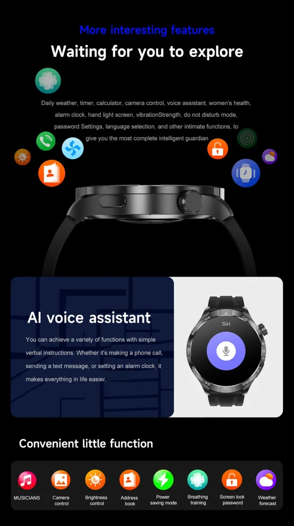 S0d8496eb5b2e497896fc210951c5f570d.webp 2026 New Sapphire Screen Smart Watch 1.85-inch Ultra HD AMOLED GPS Bluetooth Call NFC Compass IP68 Sports Fitness Smart Bracelet