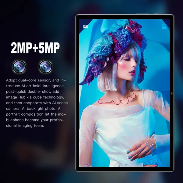 S0de24061a0ce46bb81942c94ea206d0f3.webp BDF Android 10.1 Inch Tablet Pc Google Play Octa Core Dual Cameras Dual SIM 3G Phone Call Tablets Bluetooth Wifi 4GB+ 64GB ROM