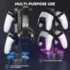 S0deae3d646354b09a2cff254cdcecc06H.webp For Gaming Headphones Stand Rotatable Headset Stand 9 Light Modes Controller Holder with USB Charging Ports Earphone Hanger