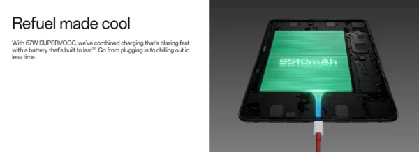 Tablet - OnePlus Pad 2, 16GB+512GB WiFi Version, Snapdragon 8 Gen 3 Chipset 3K 12.1 Inch Display 9510mAh Battery 67W SUPERVOOC 13MP Rear Camera