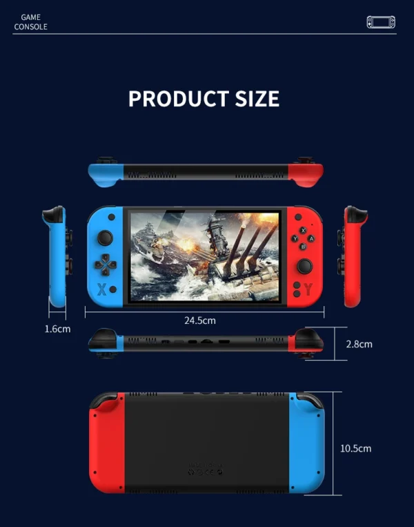 G90 7 inch 64GB 4000mAh high definition arcade handheld game console for PSP/PS1 nostalgic retro TV game controller