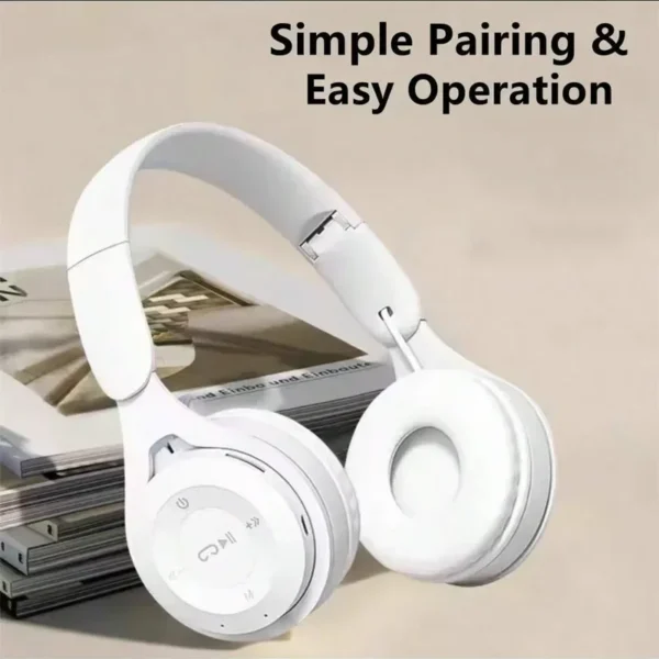 S0f51f75612834a11adf33c810f2856fet.webp Macarone Wireless Bluetooth Headphones With Microphone Sound Insulation Gaming Earphone Hifi Bass Earbuds Blutooth5.3 Hedset