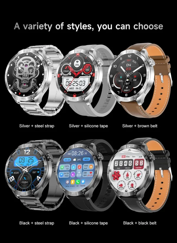 S10d8d2b4098b4d1d9fdd6f59466b12f6A.webp 2026 New Sapphire Screen Smart Watch 1.85-inch Ultra HD AMOLED GPS Bluetooth Call NFC Compass IP68 Sports Fitness Smart Bracelet