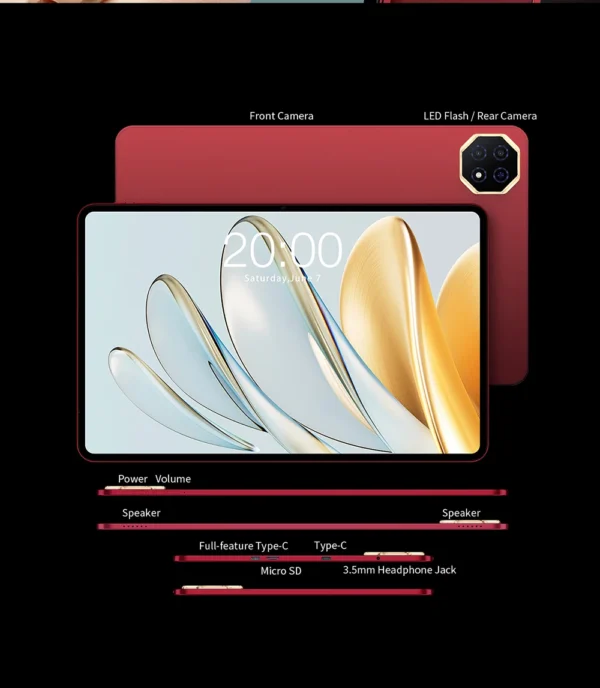 S10fa08c4778d4bae9234ac6fdbfa73911.webp Teclast T60 AI Tablet 12" 90Hz AllWinner A733 6GB RAM (+10GB Virtual) 128GB ROM 8000mAh Battery 2000x1200 FHD Display Android 15