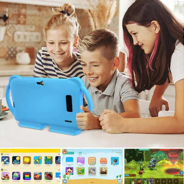 S11910d9ee65a493b80868187f3fd7fb7g.webp BDF K5 pro 7-inch Kids Tablet Cartoon Kids-Proof Case 5G WiFi Google Learning Education Tablet PC 4GB RAM 64GB ROM 4000mAh