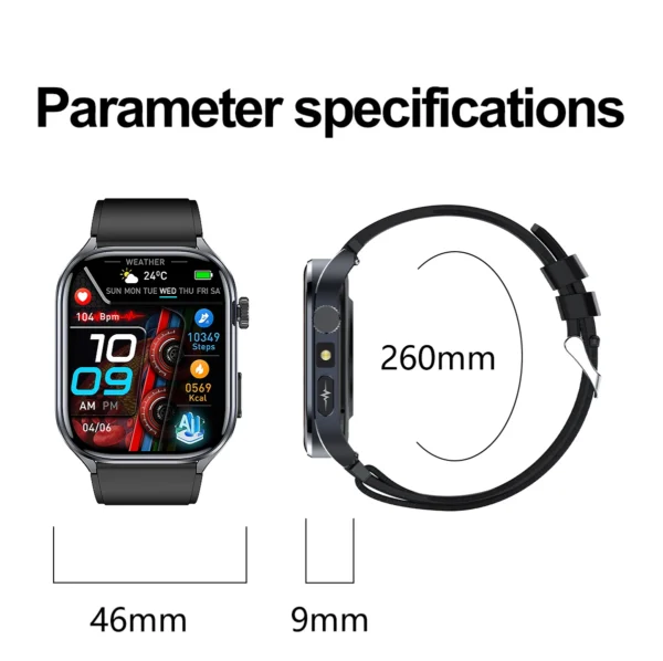 S11efdda6d3d6419eb4de74d8f520d6b3V-1.webp 2025 New AI Diagosis ECG Health Smart Watch Men Blood Pressure Lipid Uric Acid AI-GPT Intelligent Q&A Health Smartwatch For Men