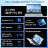 2026 New Core i9 10980HK Portable Gaming Laptop Computer 16GB DDR4 1/2TB SSD Windows 11 Pro 1920*1080P Office Gaming PC Notebook