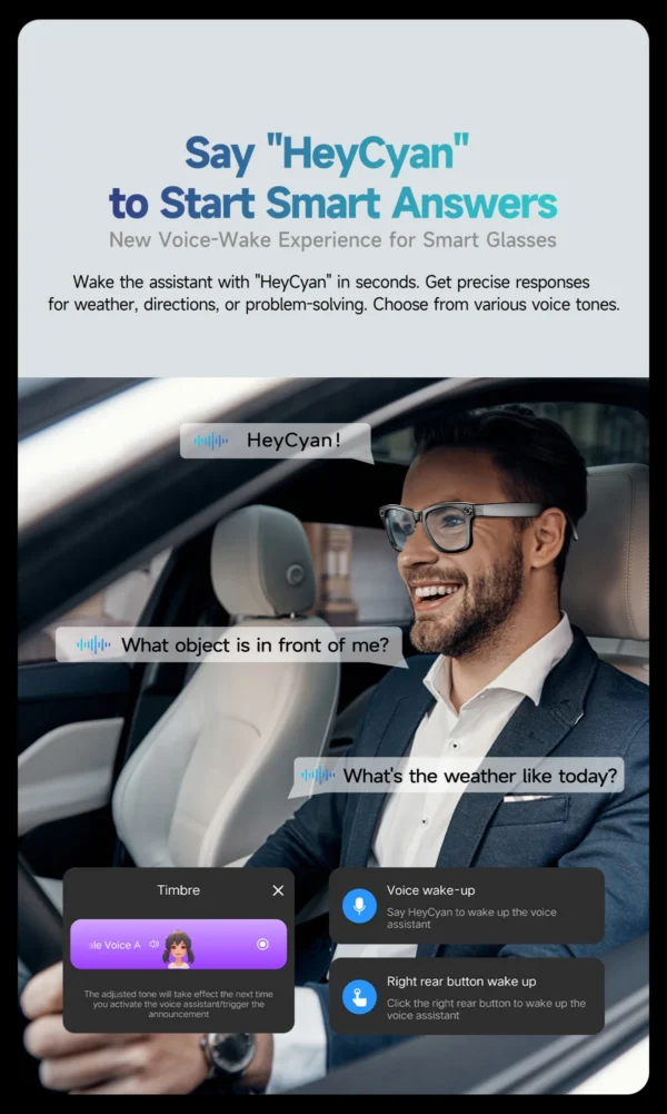 LIGE New Camera SunGlasses 800w Pixel Camera Recording Noise Reduction Ai Recognition Translation Anti Blue Light Smart Glasses