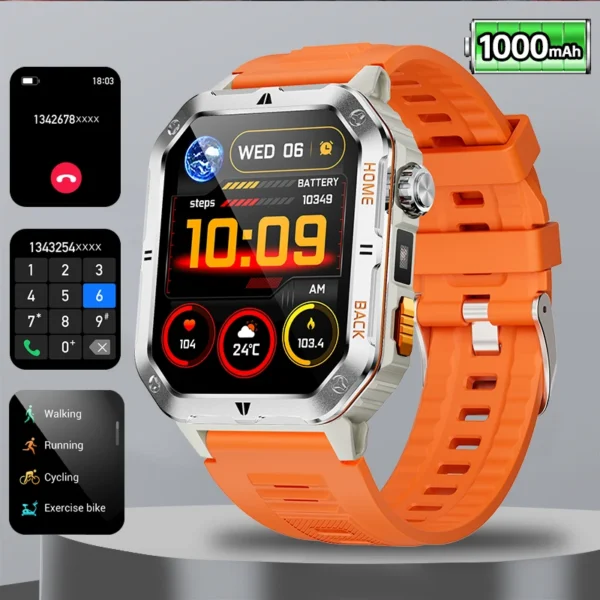 S16689ac76bdb41ff8e6be9a43a7da8e3O.webp New Outdoor Military Sports Smart Watch with Led Lighting Men Women for huawei xiao Watches Bluetooth Call GPS track Smart Watch