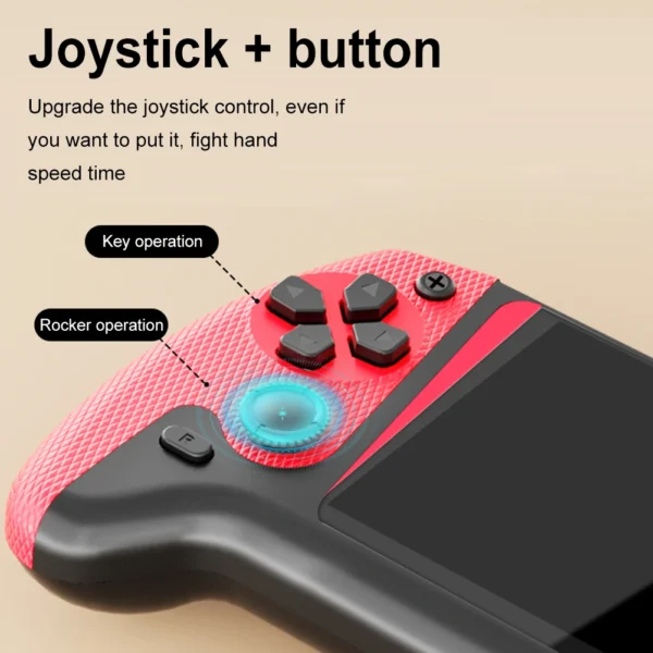 Gaming Console 3.5inch LCD Screen Built-in 500 Games Nostalgic Game Console TV Connect 1200mAh for Kids Adults for Single Player