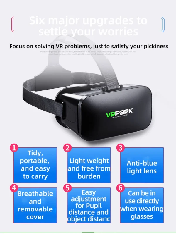 S1889124493ce4c6c9f5738094b95929bU.webp VR Glasses 3D Virtual Reality Headset Helmet For Phone Lenses Goggles Devices Viar Smart Smartphones Cell Game Viewer Mobile Set
