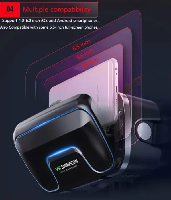 S195216cf5e3f464e94720d71318b0fc9f-1.webp VR Glasses 3D Viar Phone Virtual Reality Headset Helmet Devices Smart Lenses Goggles For Smartphones Cell Hedset Mobile Game Set