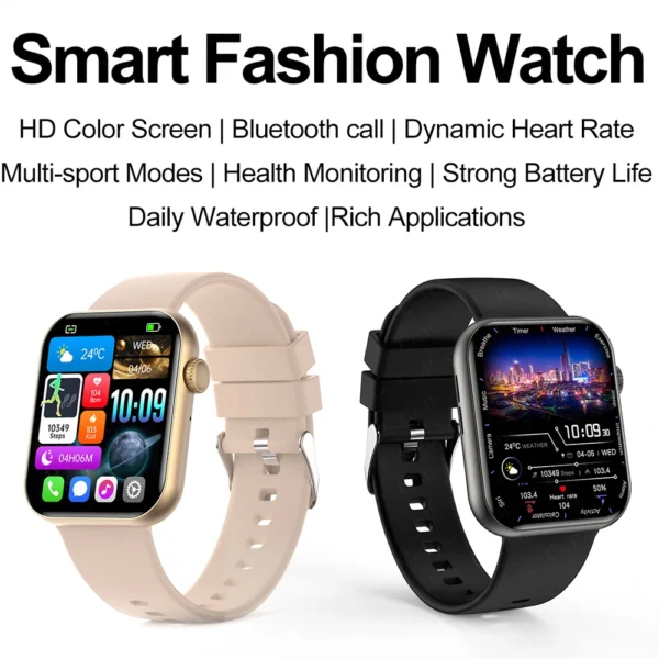 S1996fa6a070b474f97a9bbe86c69f3cbx.webp 2025 New Smart Watch Full Touch Screen Bluetooth Call AI Voice Heart Rate Waterproof Watches Sports Bracelet Smartwatch Women
