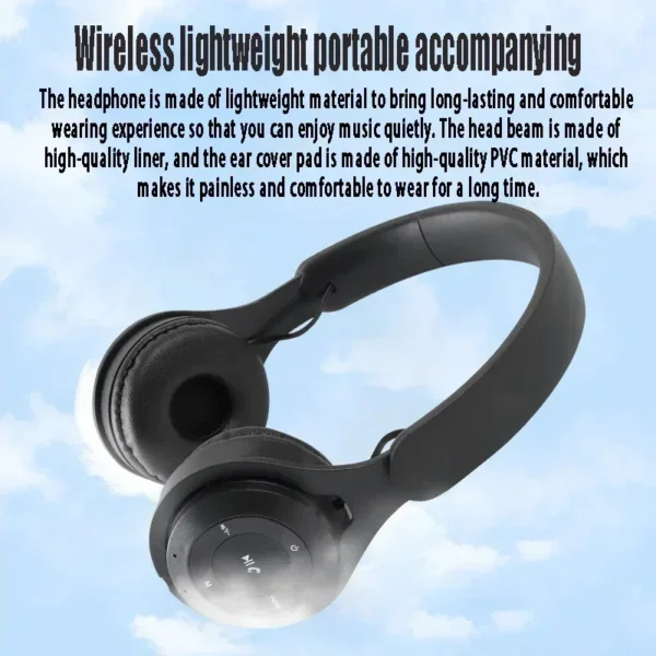 S1a667e6ecfef435881634e956c7a6cf5M.webp Macarone Wireless Bluetooth Headphones With Microphone Sound Insulation Gaming Earphone Hifi Bass Earbuds Blutooth5.3 Hedset
