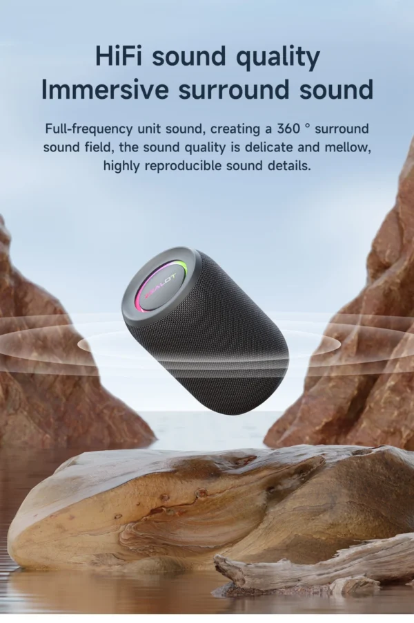 S1e08165cd2cb4fd88463fcfb3b6b5da3r.webp Zealot S32 pro Bluetooth Wireless Outdoor Portable Subwoofer Speaker Waterproof IPX6 Dual Pairing 3600mAh Wireless Speaker