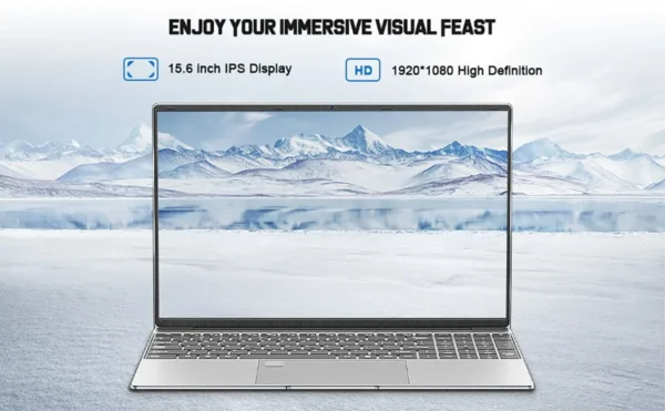 S1e952f75b5204529a0a4b7dbcaf5ca141.webp Portable 15.6" Laptop 32GB Ram DDR4 2TB SSD Windows 11 Notebook Pc Gamer Intel N5095 Office Computer with Backlit Fingerprint