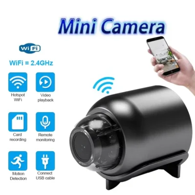 S1f3081be99be4a9aa48d187e85fa1ed55.webp Mini Camera Clear Night Vision Lightweight Portable Premium Cams Motion Detection Wireless WiFi Surveillance Camera For Kids Pet