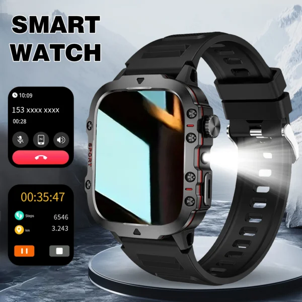 S1fd9db88fbbe4841ba57bfa9009a62caw.webp Smart Watch with LED Light, wireless calling /dial, Multi-Sport Modes, Call & Message Alerts, Custom Wallpaper, Compatible