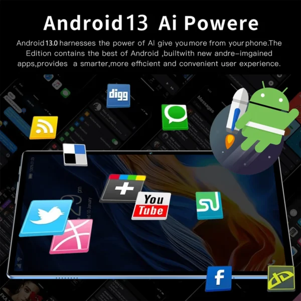 S203cd23acf924f3990fa47ed029b9e2aD.webp BDF Android 10.1 Inch Tablet Pc Google Play Octa Core Dual Cameras Dual SIM 3G Phone Call Tablets Bluetooth Wifi 4GB+ 64GB ROM