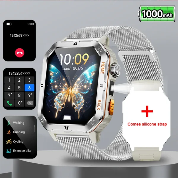S2052ae9c6f7e48c987edc5506262ee090.webp New Outdoor Military Sports Smart Watch with Led Lighting Men Women for huawei xiao Watches Bluetooth Call GPS track Smart Watch