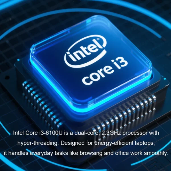 Erilles 15.6" Intel Core i3 6100U Laptop Computer Windows 11 16GB RAM 512GB 1TB SSD Portable Notebook PC Office Study Laptops