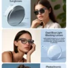 LIGE New Camera SunGlasses 800w Pixel Camera Recording Noise Reduction Ai Recognition Translation Anti Blue Light Smart Glasses