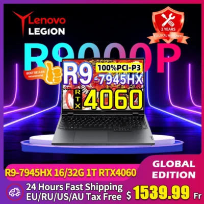 S21f64105da2b461fbce71fb071d469d9j.webp Lenovo Legion R9000P E-sports Gaming Laptop AMD R9 7945HX 32G 1T RTX4060 100%sRGB 500nits 2.5K 240Hz 16inch Game Notebook PC