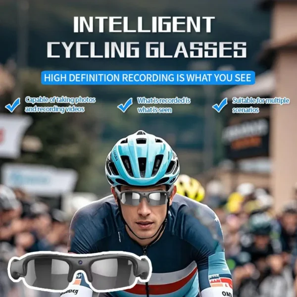 S22349d6073d048c4add3a7b6280e5e24V.webp 1080P HD Camera Sunglasses Polarized Photochromic Lens First-Person View WiFi Video Recorder Cycling Outdoor Sports Glasses