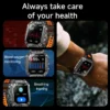 S22cfefad017d4422b7356e6e7884fffdE.webp 2026 Military Smartwatch 2.01''Color Screen Outdoor Sports Watch for Men SOS Red Alarm Flashing Flashlight Health Monitor IP68