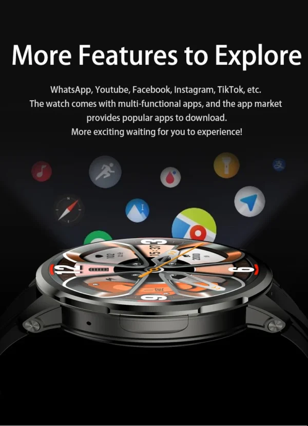 S22daff0b4c624e3593a24da13e3d6498k-1.webp Original H99 Smart Watch Android Watches Amoled Smartwatch With 190° Rotary Camera Google Play Store 1.95inch Amoled Screen