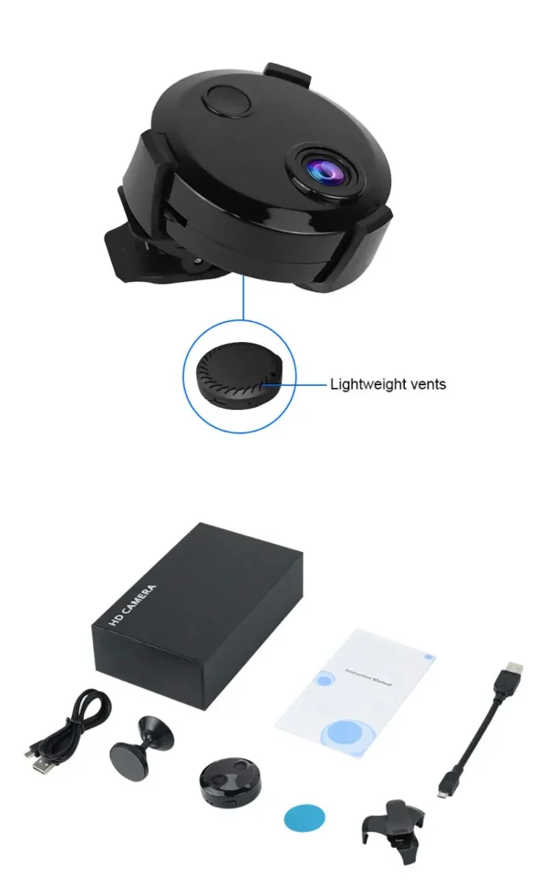 S23fa6bc5b77949bc89336f1842ddd9b2r.webp Mini IP Camera Wireless HD 1080P Camera Night Vision Smart Home Security Surveillance Webcam Wifi Remote With Motion Detection