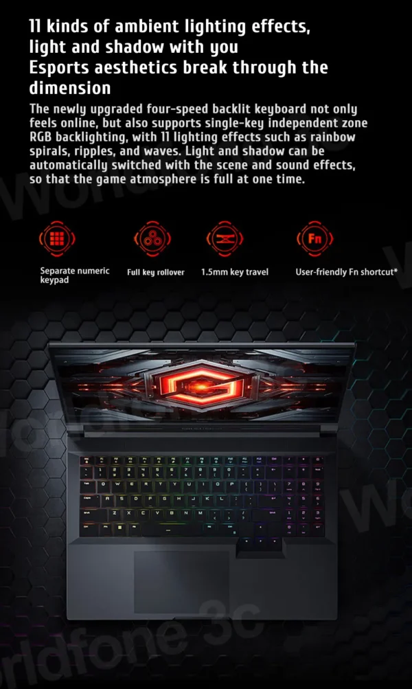 S247d2bf691d04ff99d217061b118038aS.webp Xiaomi Redmi G Pro Gaming laptop 2024 Core i9-14900HX NVIDIA GeForce RTX 4060 RAM 16GB/32GB DDR5 1TB SSD 16-inch 240Hz Screen PC