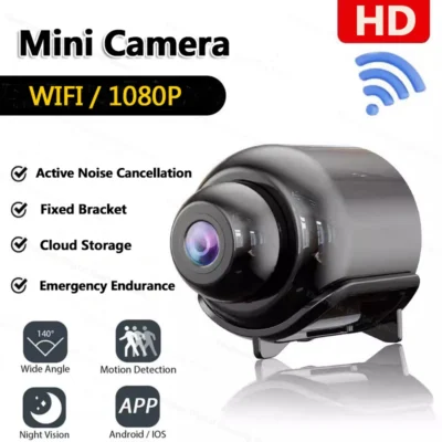 S248f59bb92bd433ea791b5bf35b0c613b.webp Mini Camera 1080P HD Wifi Night Vision Motion Detection Video Camera Home Security Camcorder Audio Video Recorder No Memory Card