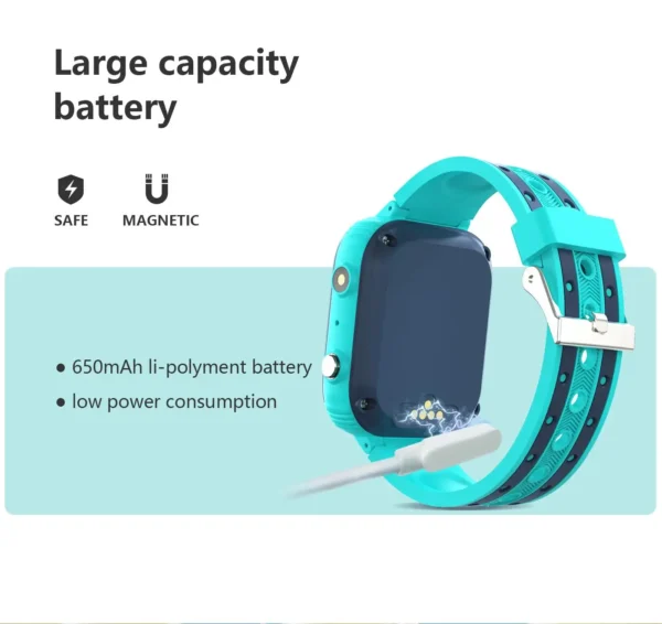 S24d5e66bed5e401ab867331e8aa20825w-2.webp GPS Tracker 4G Real-Time Location Tracking Video Call,Camera, Games, SOS Call Watch for Children Kids Smartwatch for Boys Girls