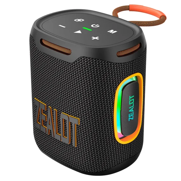 Zealot-S122 Bluetooth Speaker BT5.4 Wireless IPX6 Waterproof Shower Speaker,25W HiFi Stereo Sound,TWS Pairing,20H Music Playtime