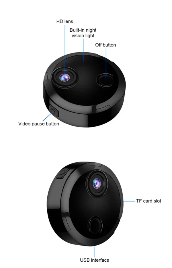 S28da7d71501547e297795920acb0ea40T.webp Mini IP Camera Wireless HD 1080P Camera Night Vision Smart Home Security Surveillance Webcam Wifi Remote With Motion Detection