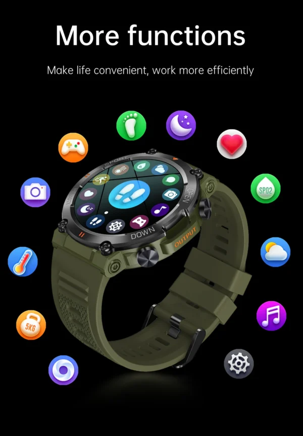 S2924d30dce1343fdbb93b56063bb8bbar-1.webp K56 Pro Smart Watch 1.39 Inch Men Women BT Call Heart Rate Blood Pressure 400mah Big Battery Sport Outdoors Smartwatch