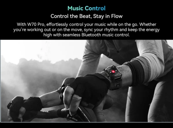 Blackview W70 Pro Outdoor Sport Smart Watch, IP68 Waterproof Smartwatch 2.01-inch TFT Screen, 900mAh Battery, Bluetooth Talking