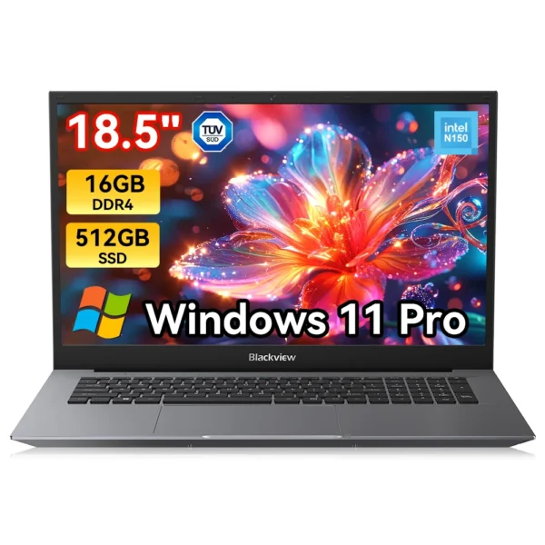 S2985c98dbe89438b876285583a8bc0c4n.webp Blackview Laptop AceBook 10 16GB DDR4 512GB SSD 4-Core Intel Twin Lake N150 18.5'' LCD Display Computer Windows 11 Pro IPS
