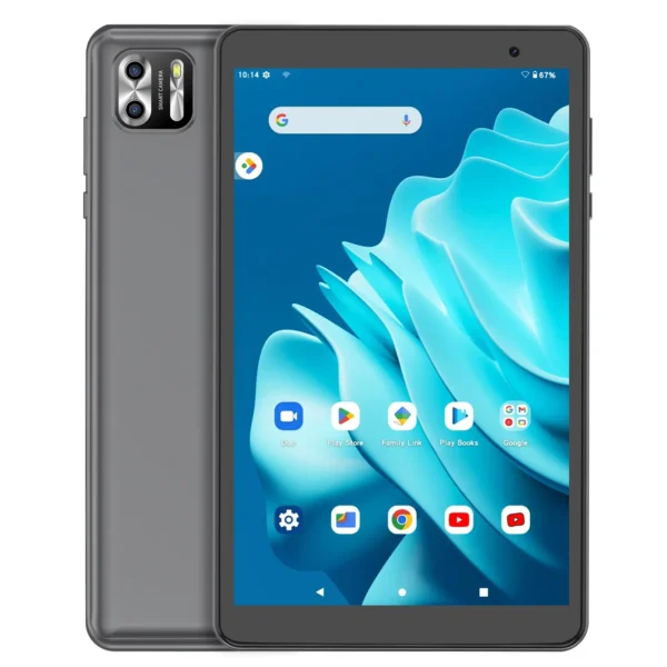 PRITOM 8 Inch Tablet Android 14, 8GB(4+4 Expand) RAM 64GB ROM,1TB Expand,1280x800 IPS Screen 5000MAH Battery,Dual Camera, WiFi