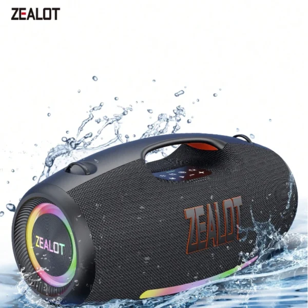 S2b6bde4a81594305ac56d4f91ac3535dI.webp ZEALOT S89 Wireless Speaker 250W Portable Outdoor with RGB Color Lights Long 48000mAh Battery up to 8 Hours Playtime