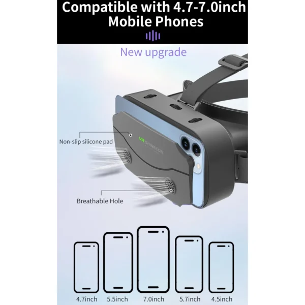 S2cac51213b274b88948349d2c727820bk-1.webp VR Glasses 3D Viar Phone Virtual Reality Headset Helmet Devices Smart Lenses Goggles For Smartphones Cell Hedset Mobile Game Set