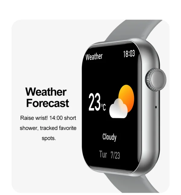 S2cf331be4ff64262931214b219a9b0806.webp 2025 New Smart Watch Full Touch Screen Bluetooth Call AI Voice Heart Rate Waterproof Watches Sports Bracelet Smartwatch Women