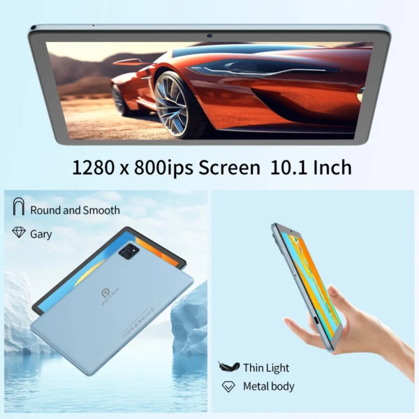 S2dad7178b5df4cf89da795ea5b899c49v-1.webp PRITOM TAB11 Android 14 Tablet, 10 Inch, Octa-Core, 5G WiFi6, 128GB, 8000mAh, HD IPS Display, Dual Camera, Bluetooth, FM, TYPE C
