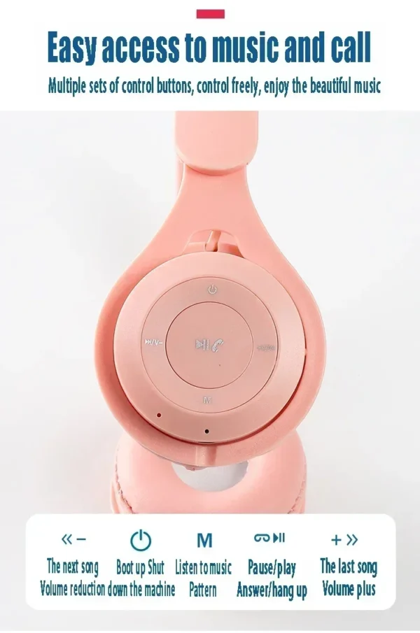 S2e7c1fd5090241eb806b4f5304408ca4n.webp Macarone Wireless Bluetooth Headphones With Microphone Sound Insulation Gaming Earphone Hifi Bass Earbuds Blutooth5.3 Hedset
