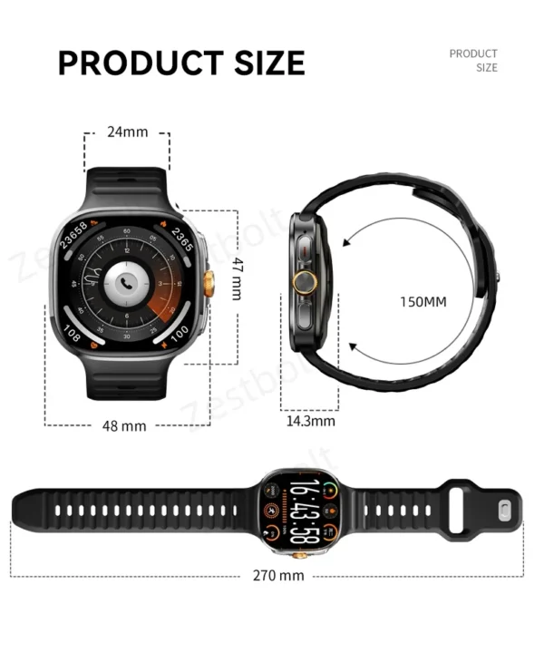 S2ed5ad58d23c41e5b9744d361022eba9k.webp Original M99 Smartwatch 2.4 inch Amoled Screen insert 4G/5G Sim Card GPS WIFI 190° Rotating Camera Game Android 10.0 Smart Watch