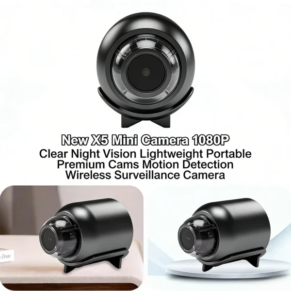 Mini Camera  X5 1080P Clear Night Vision Lightweight Portable Premium Cams Motion Detection Wireless WiFi Surveillance Camera